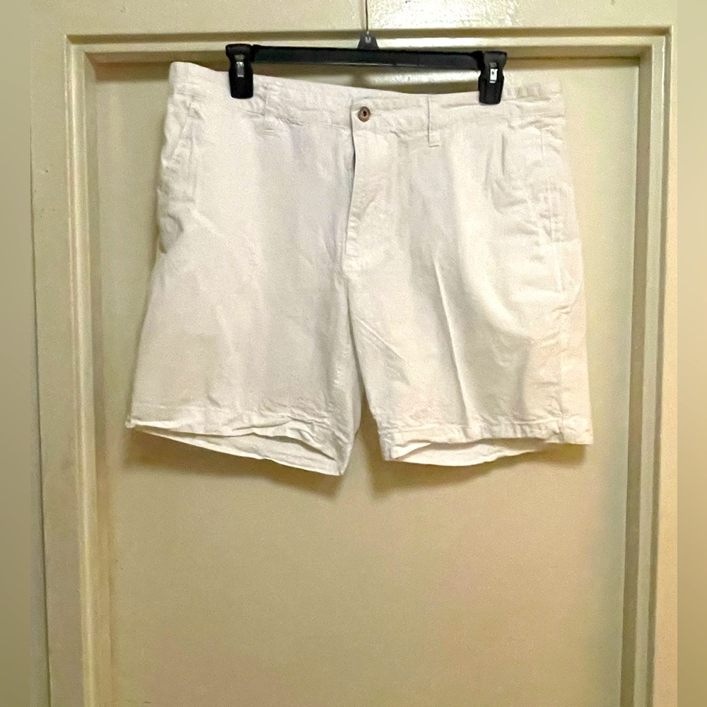 White Linen Shorts